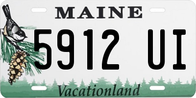 ME license plate 5912UI