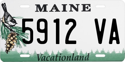 ME license plate 5912VA