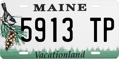 ME license plate 5913TP