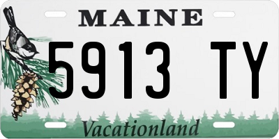ME license plate 5913TY