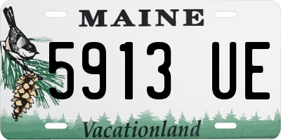 ME license plate 5913UE