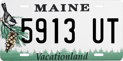 ME license plate 5913UT