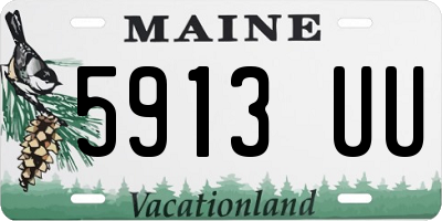 ME license plate 5913UU