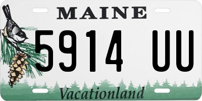 ME license plate 5914UU