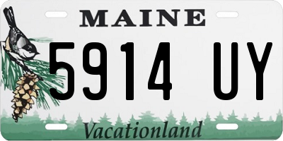 ME license plate 5914UY