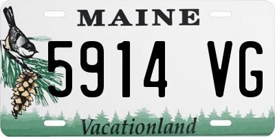 ME license plate 5914VG