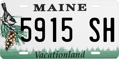 ME license plate 5915SH