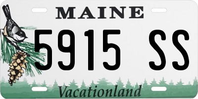 ME license plate 5915SS