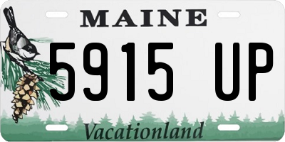 ME license plate 5915UP
