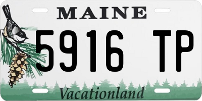 ME license plate 5916TP