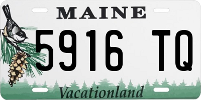 ME license plate 5916TQ