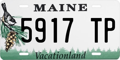 ME license plate 5917TP