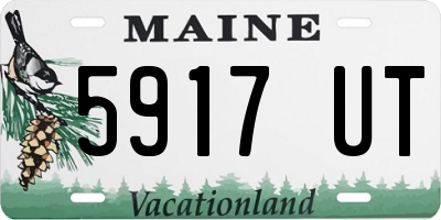 ME license plate 5917UT