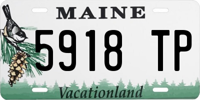 ME license plate 5918TP