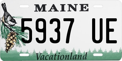 ME license plate 5937UE
