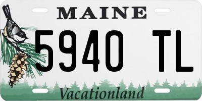 ME license plate 5940TL