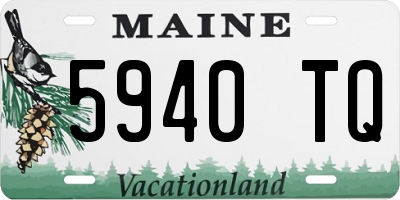 ME license plate 5940TQ