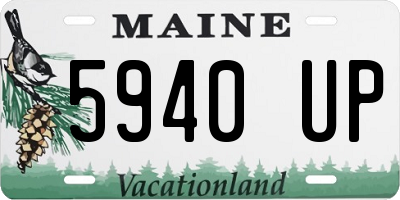 ME license plate 5940UP