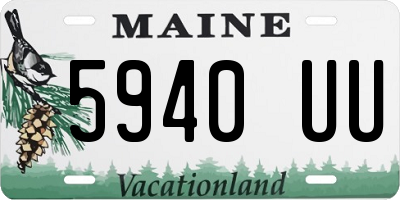 ME license plate 5940UU