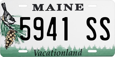 ME license plate 5941SS