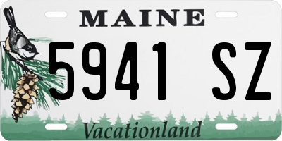 ME license plate 5941SZ