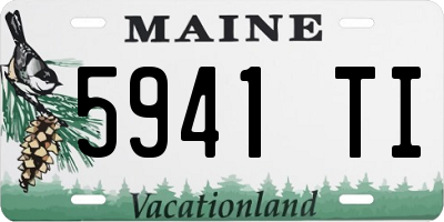 ME license plate 5941TI