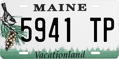 ME license plate 5941TP