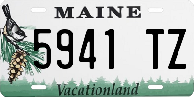ME license plate 5941TZ