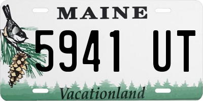 ME license plate 5941UT