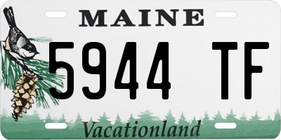 ME license plate 5944TF