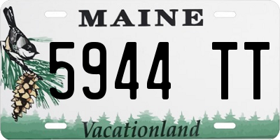 ME license plate 5944TT