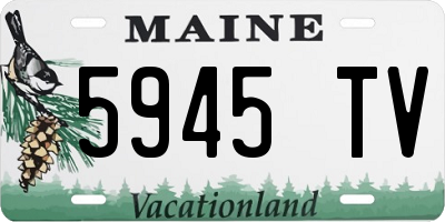 ME license plate 5945TV