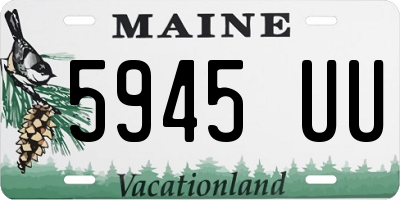 ME license plate 5945UU