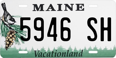 ME license plate 5946SH