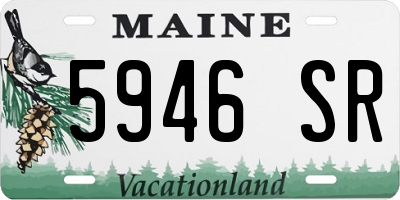 ME license plate 5946SR