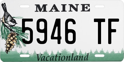 ME license plate 5946TF