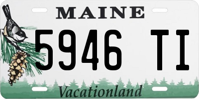 ME license plate 5946TI