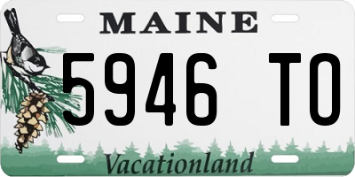 ME license plate 5946TO
