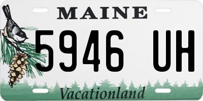 ME license plate 5946UH