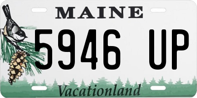 ME license plate 5946UP
