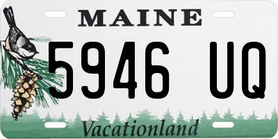 ME license plate 5946UQ