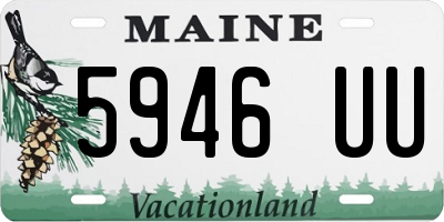 ME license plate 5946UU