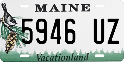 ME license plate 5946UZ