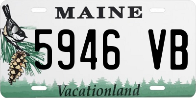 ME license plate 5946VB