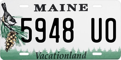 ME license plate 5948UO