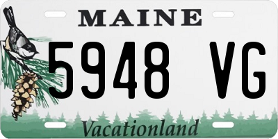 ME license plate 5948VG