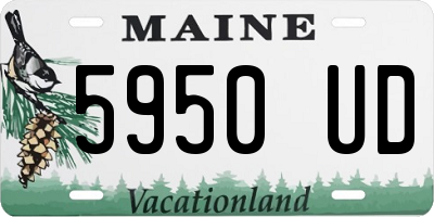 ME license plate 5950UD