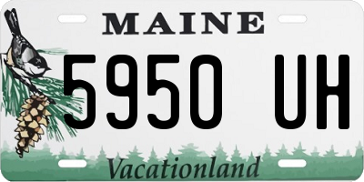 ME license plate 5950UH