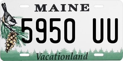 ME license plate 5950UU