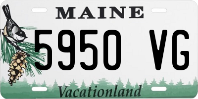 ME license plate 5950VG